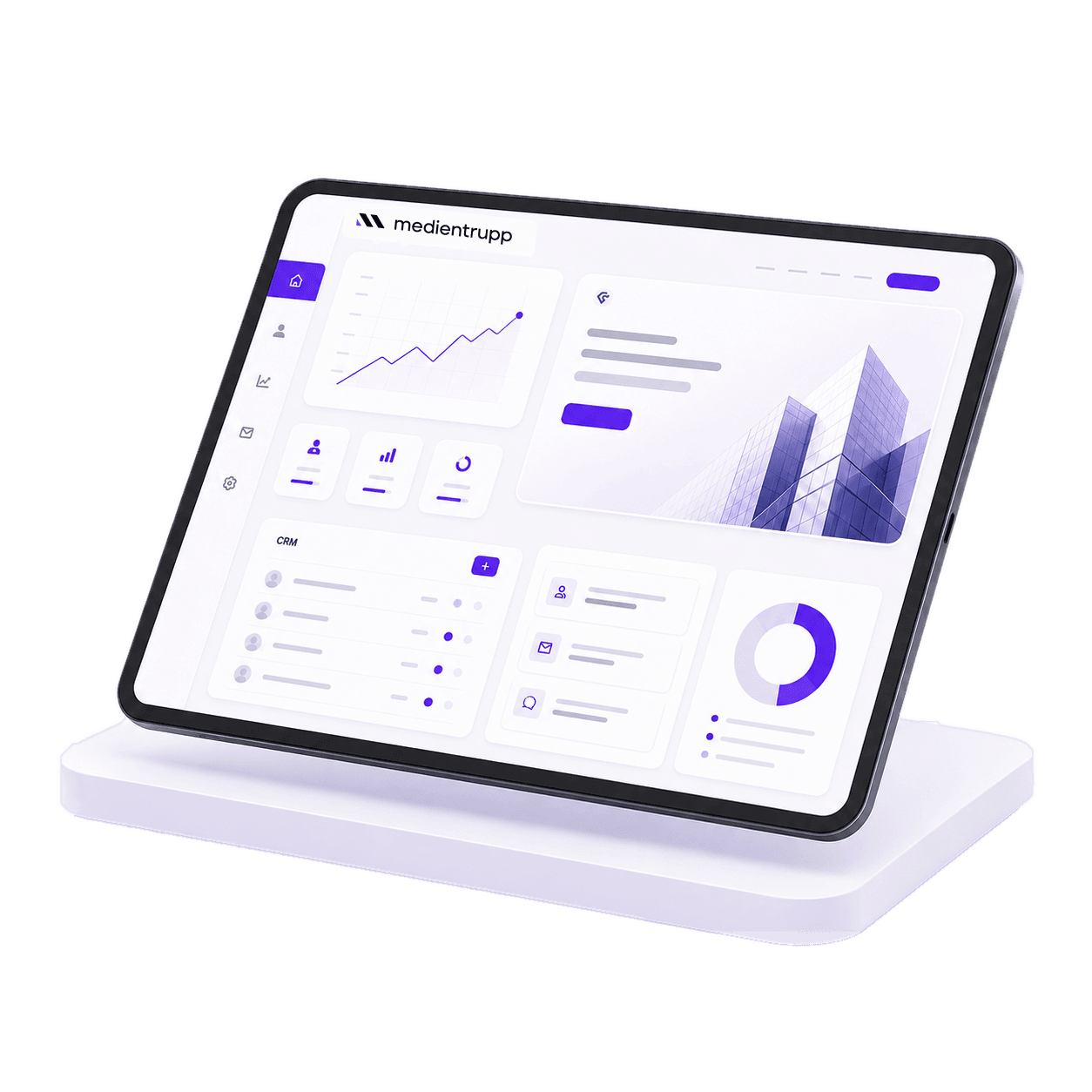 Medientrupp Dashboard-Übersicht