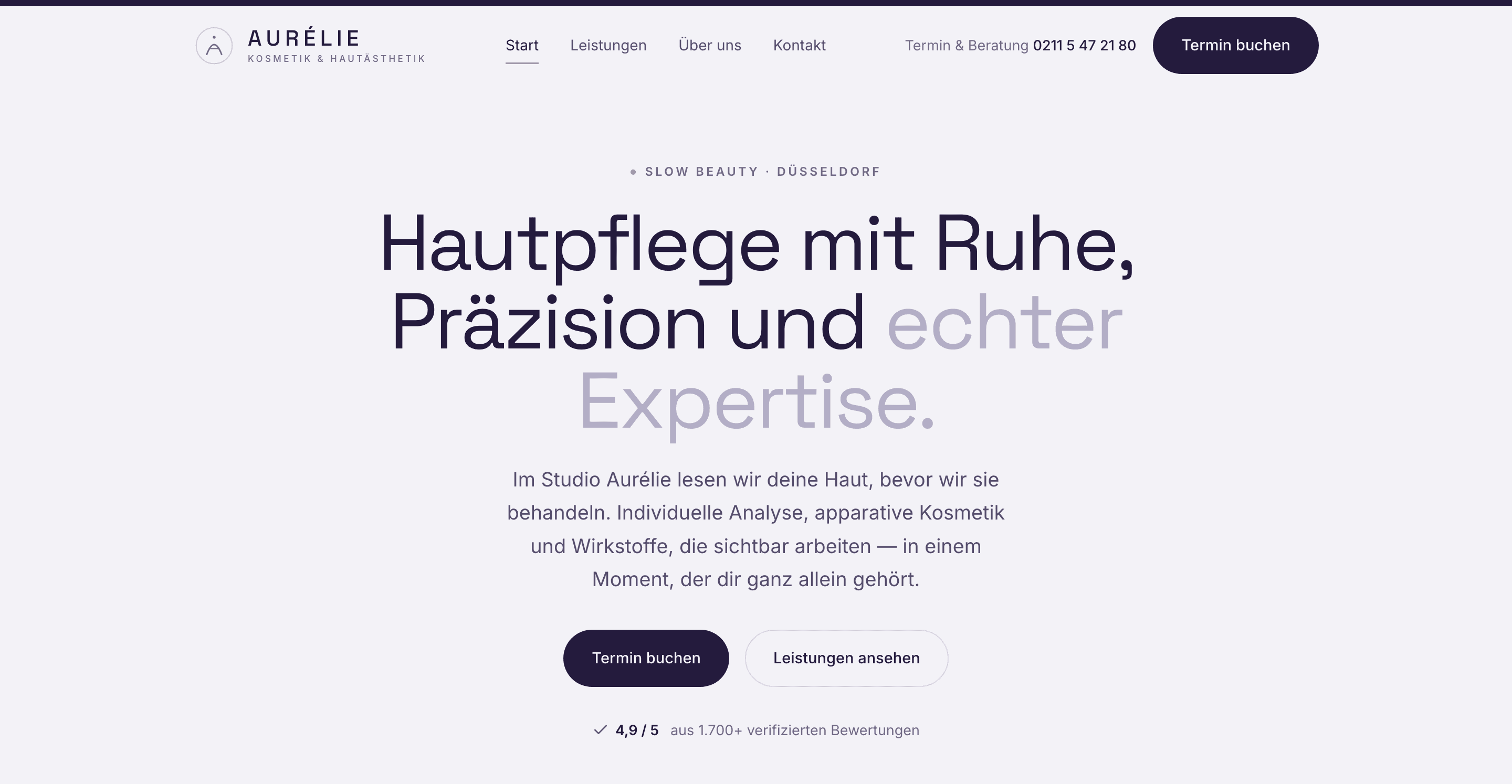 Kosmetikstudio Website - Kosmetik & Beauty