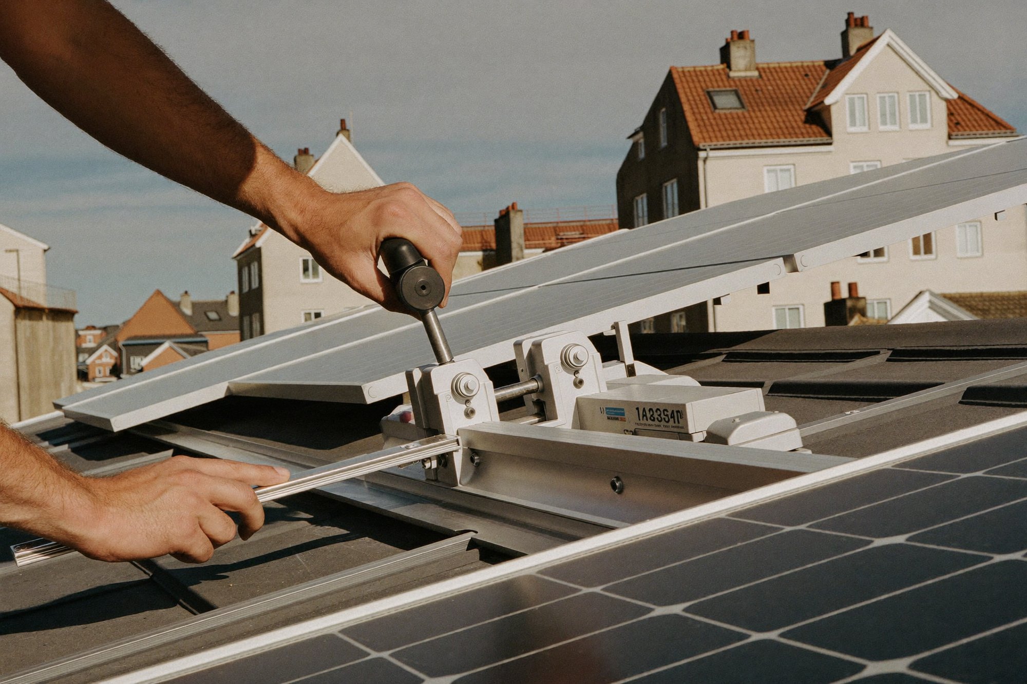 Photovoltaikmodule auf einem Dach